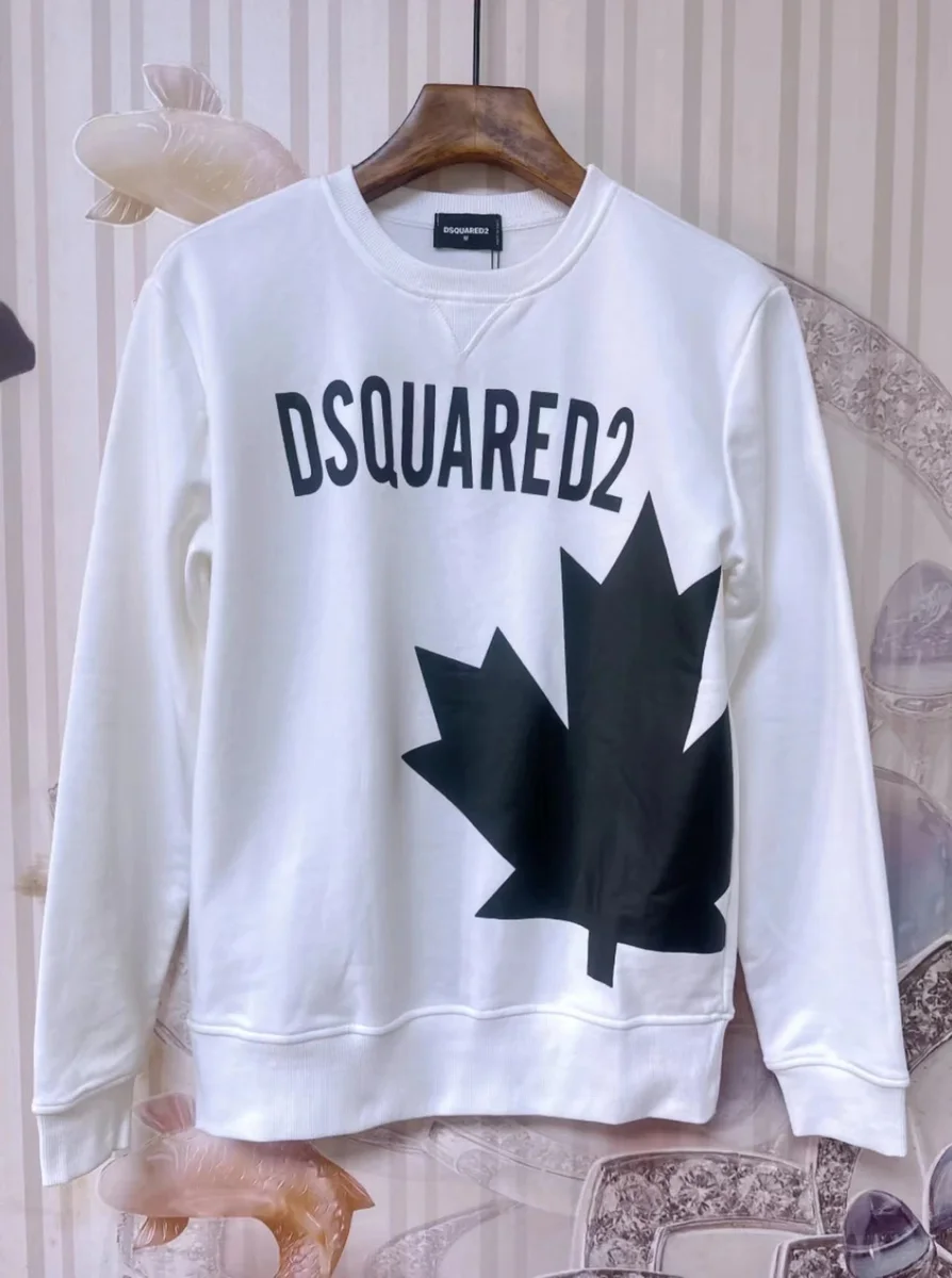 DSQUARED2 DSQUARED2 G-2 White Maple Leaf Sweatshirt White - 1