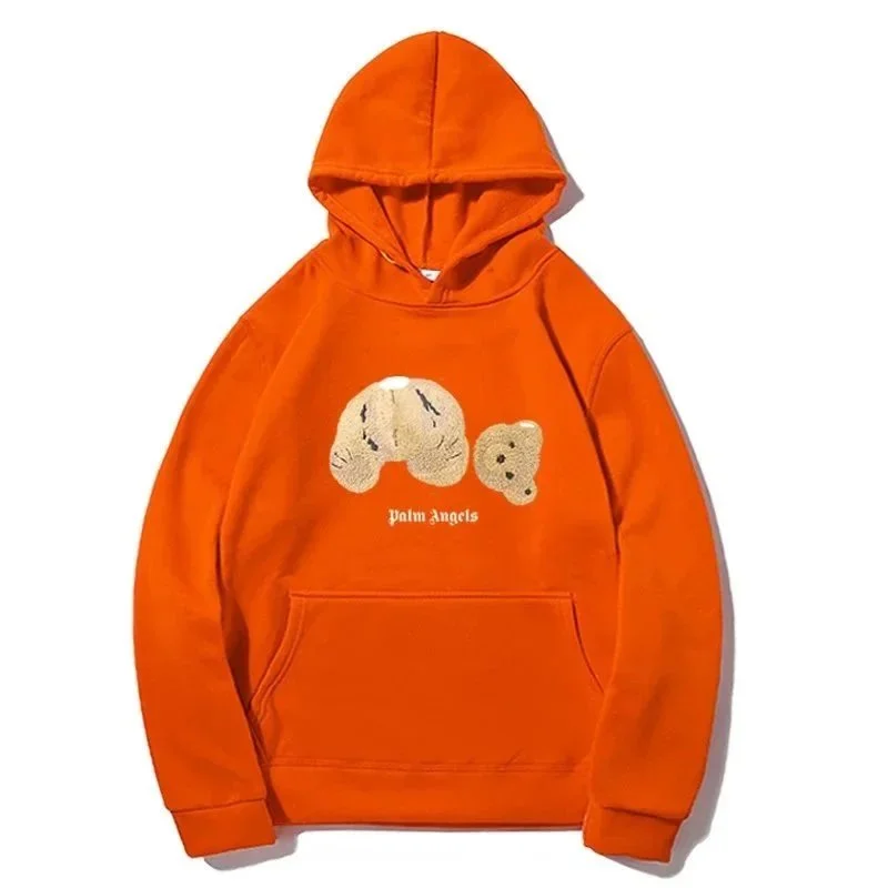 Palm Angels Palm Angels Bear Orange Hoodie Orange - 1