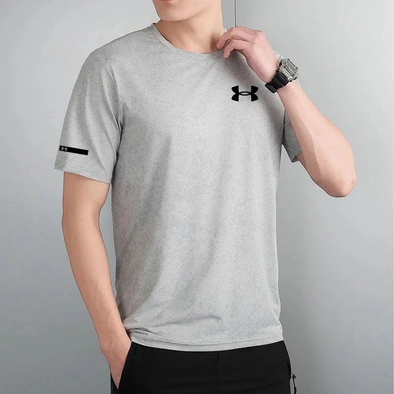 Under Armour Under Armour Grey Solid T-Shirt Men's Grey - 1