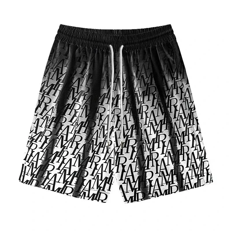Amiri Amiri MX1 Black Letter Print Shorts Black - 1