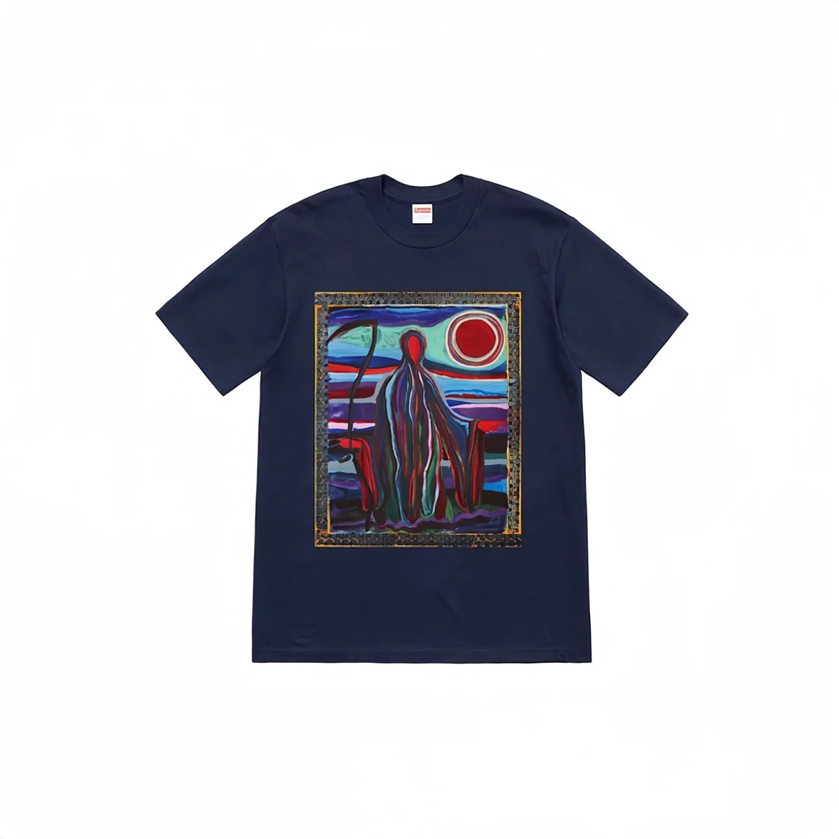 Supreme Supreme Art Print T-Shirt Navy Navy - 1