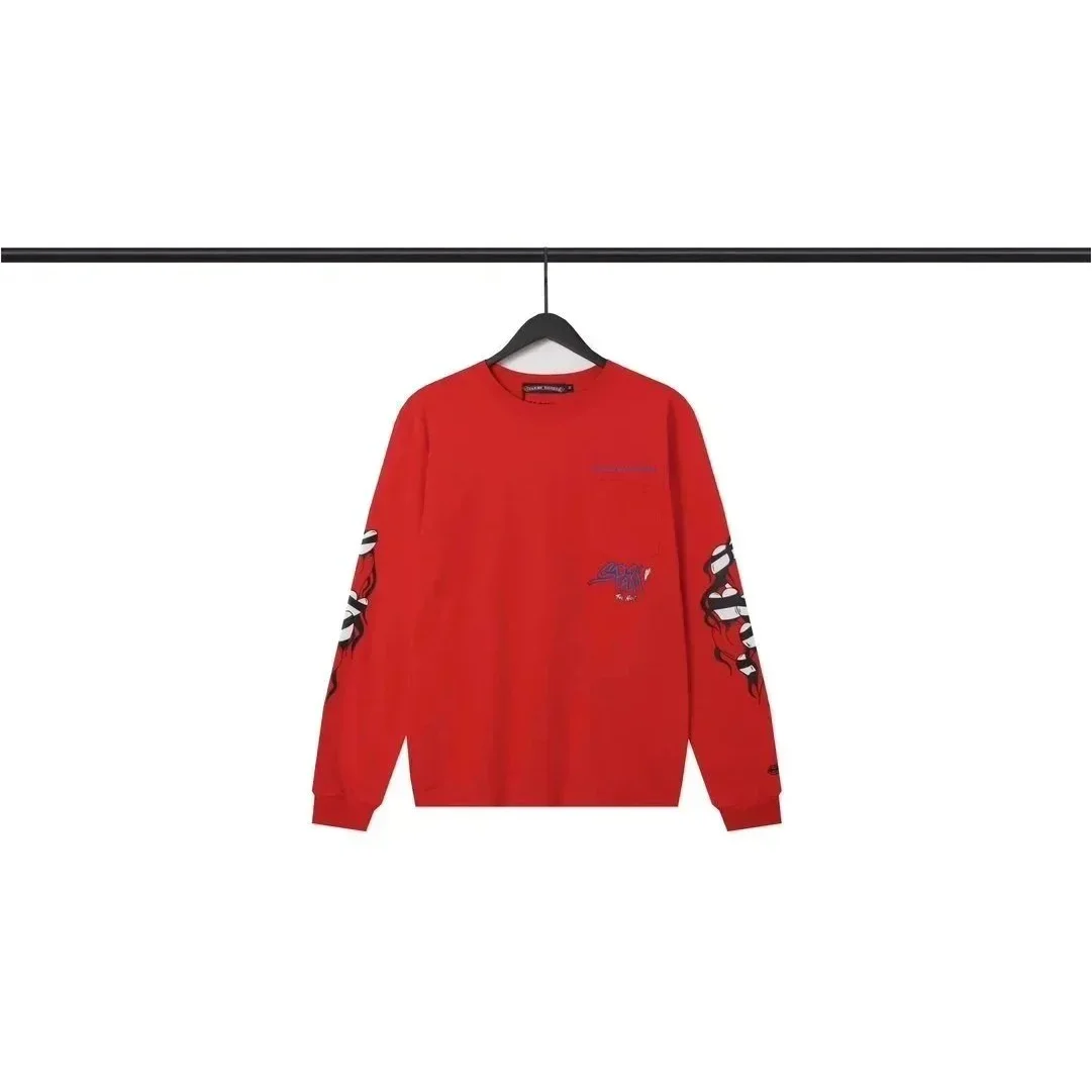 Other Red Printed Long Sleeve T-Shirt Red - 1