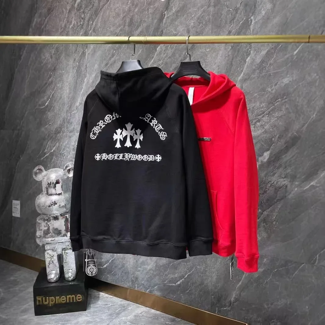 Chrome Hearts Chrome Hearts CH Cross Black/Red Hoodie Black