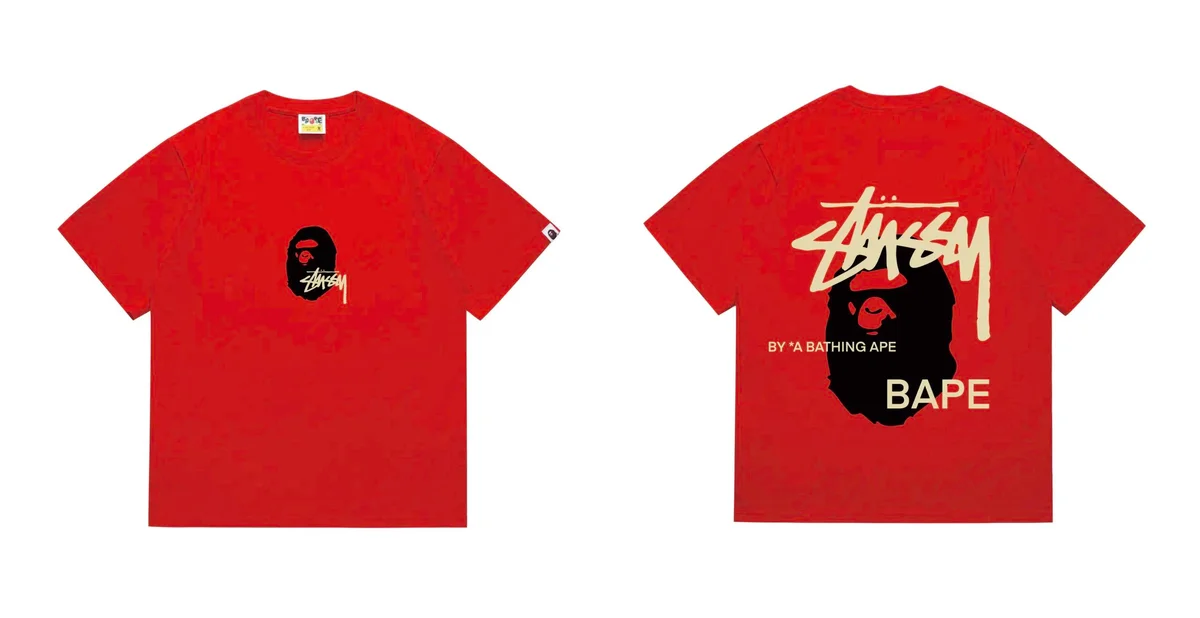 A Bathing Ape A Bathing Ape BAPE STA T-Shirt 210 Red Red - 1