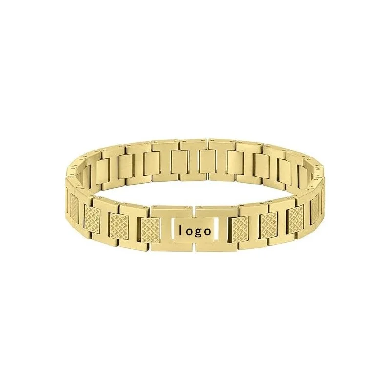 Other Gold Link Bracelet with Logo Detail Gold - 1