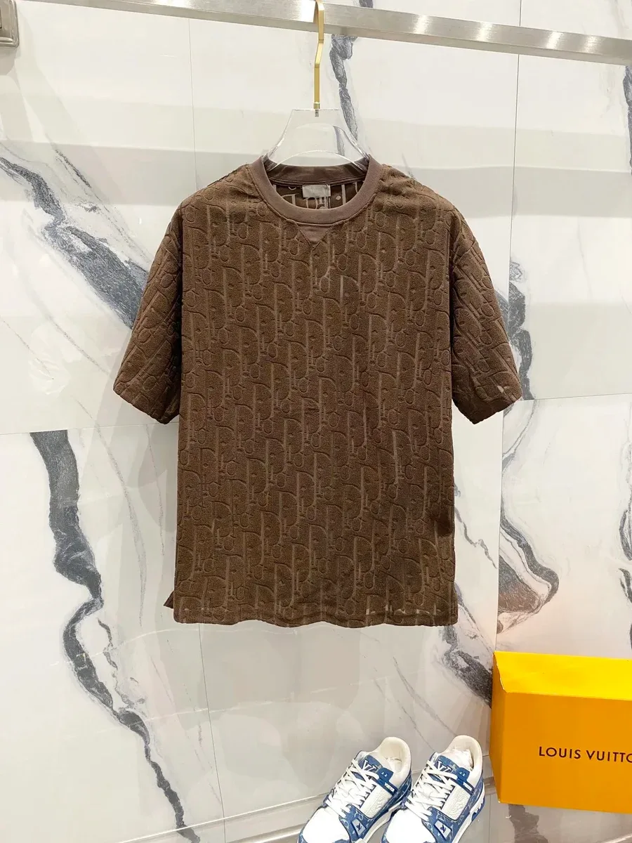 Dior Dior Dior Oblique Brown T-Shirt Brown
