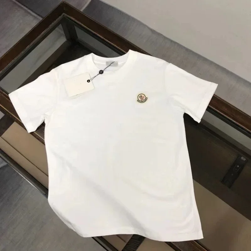 Moncler White Monogram T-Shirt