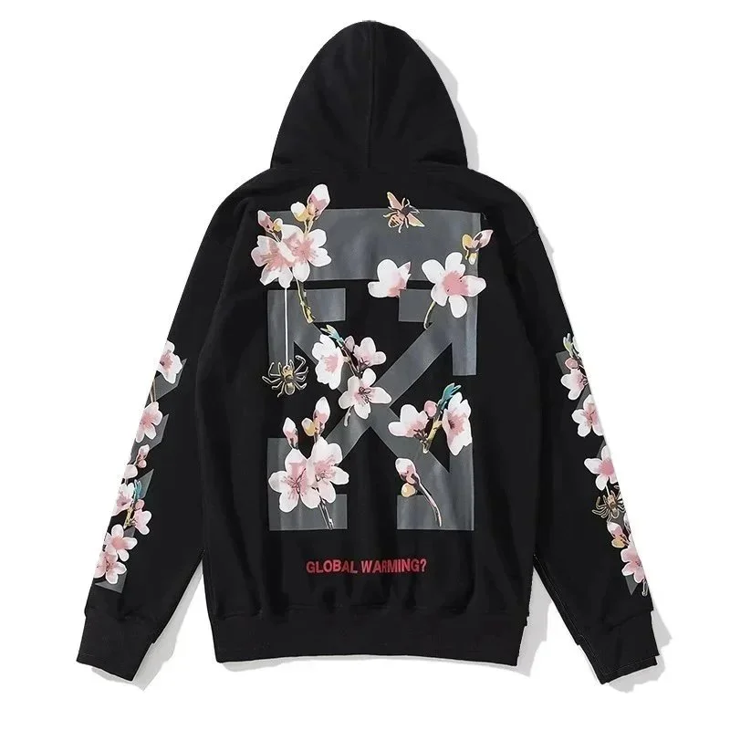 Off-White Off-White OW100 OFF-02 Black Cherry Blossom Hoodie Black - 1