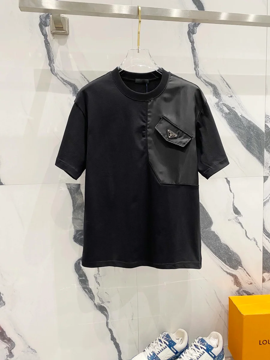 Prada Prada Black T-Shirt with Pocket Black