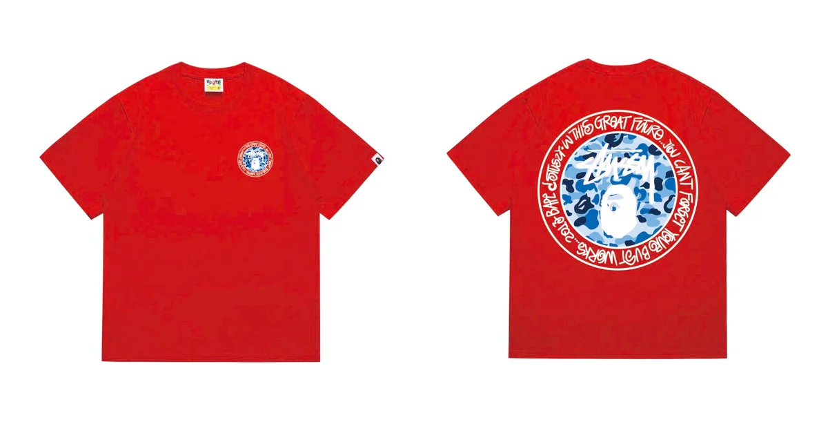A Bathing Ape A Bathing Ape BAPE STA T-Shirt Red Camo Print Red - 1