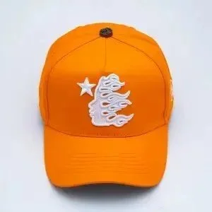 Other Orange Cap with White Flame & Star Design Orange - 1
