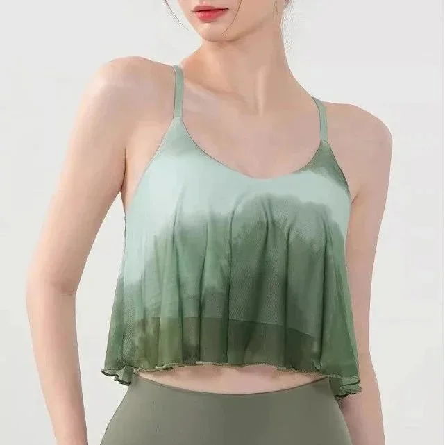 Other Misty Green Crop Top Yoga Tank Green - 1