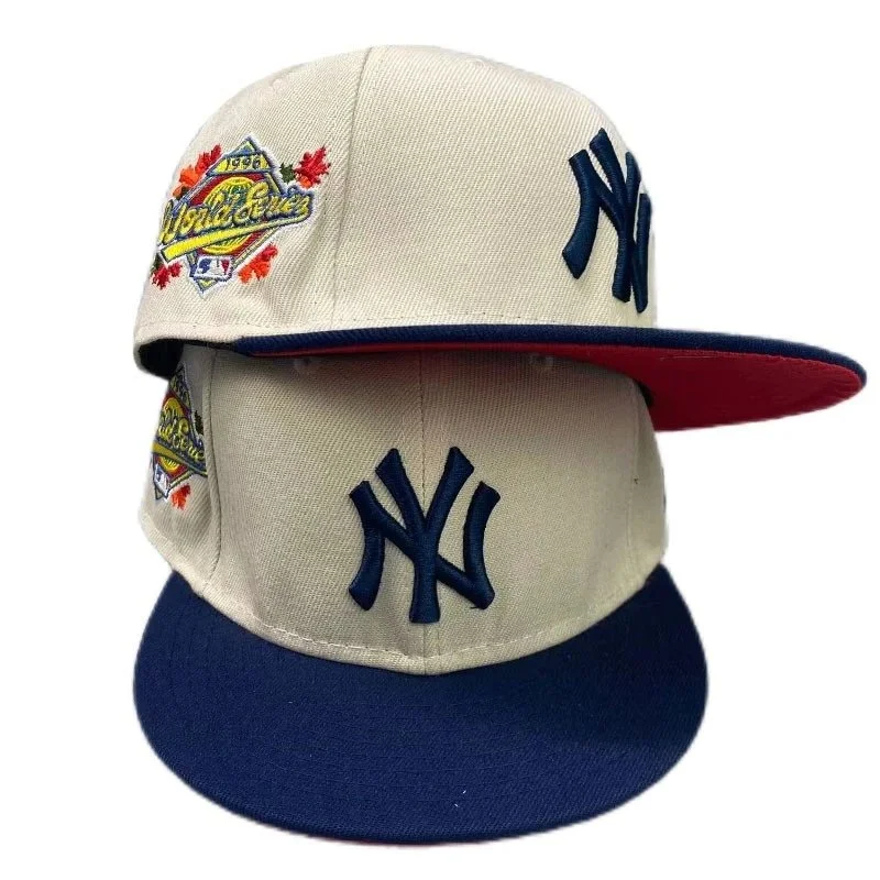 New Era New Era 59FIFTY NY Yankees World Series Cap Beige - 1