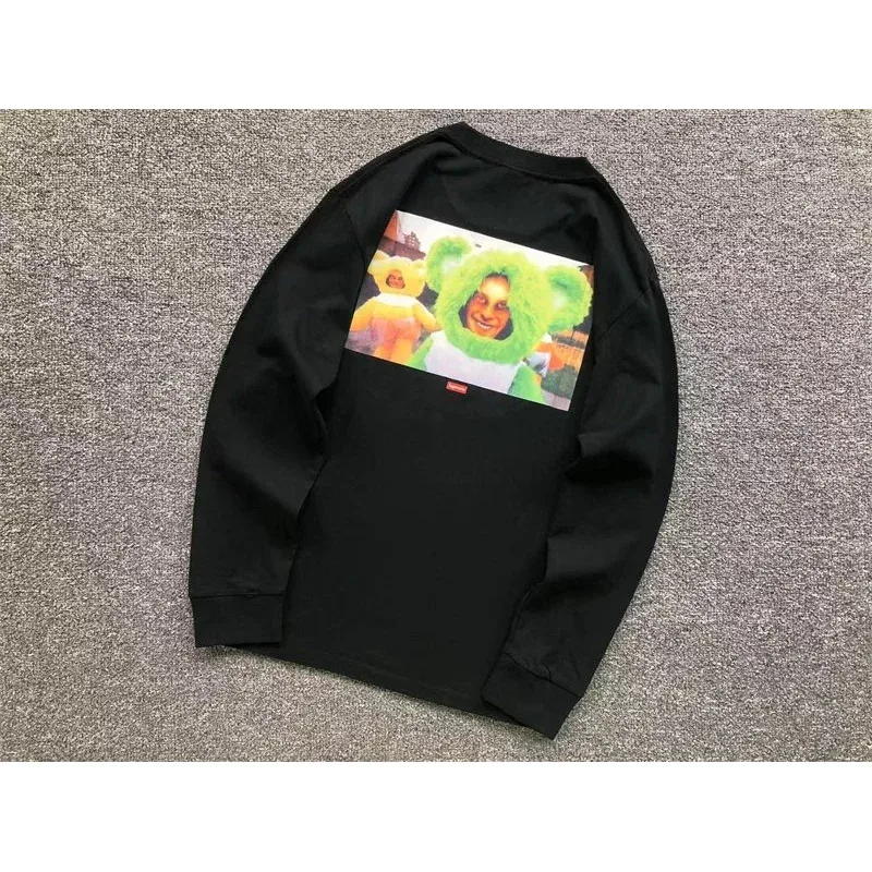 Supreme Supreme Bear Print Black Long-Sleeve T-Shirt Black - 1