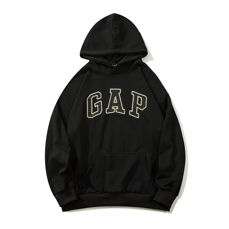 GAP GAP Black Letter Print Hoodie Black - 1