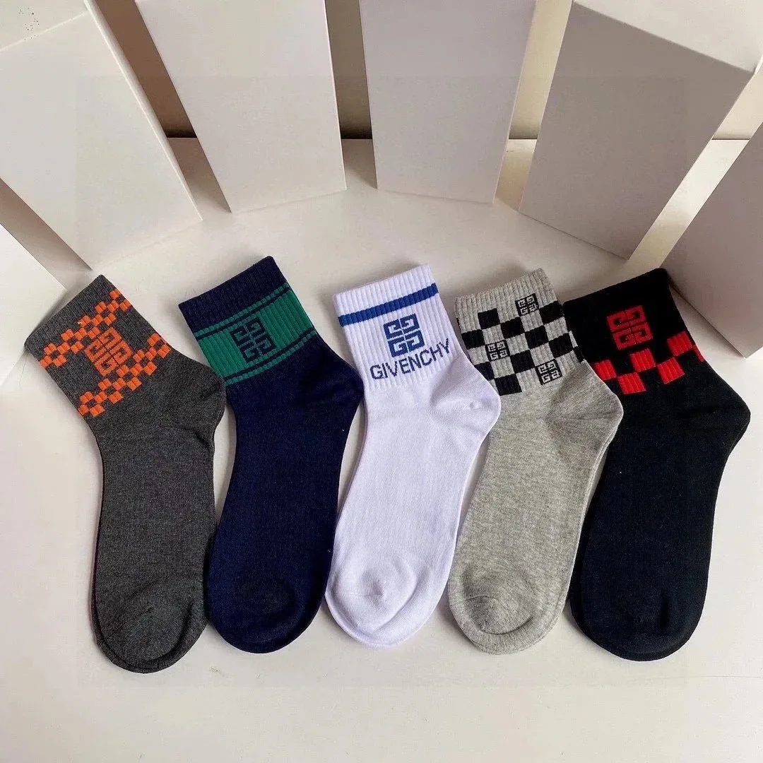 Givenchy Givenchy GG Logo Socks in Various Colorways Grey - 1