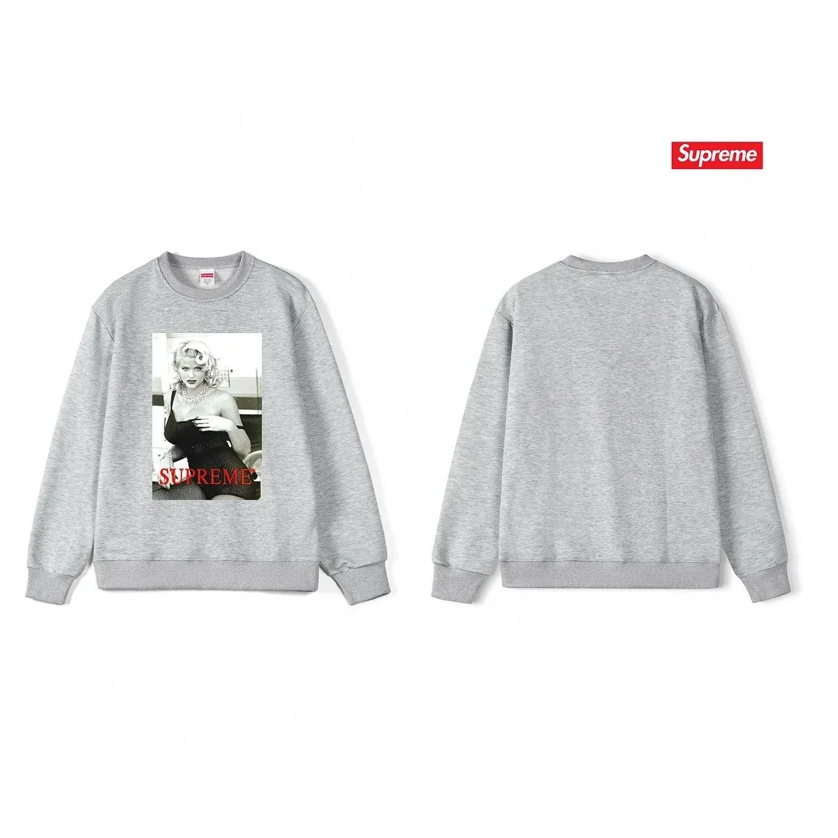 Supreme Supreme Marilyn Monroe Grey Sweatshirt Grey - 1