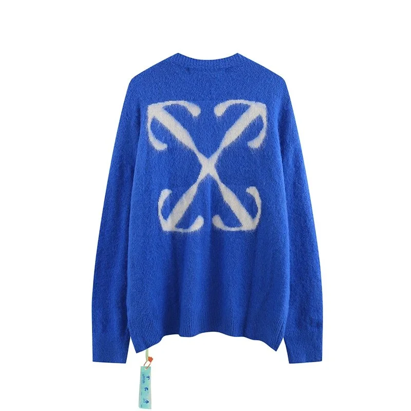 Maison Margiela Maison Margiela Replica Royal Blue X Logo Sweater Blue