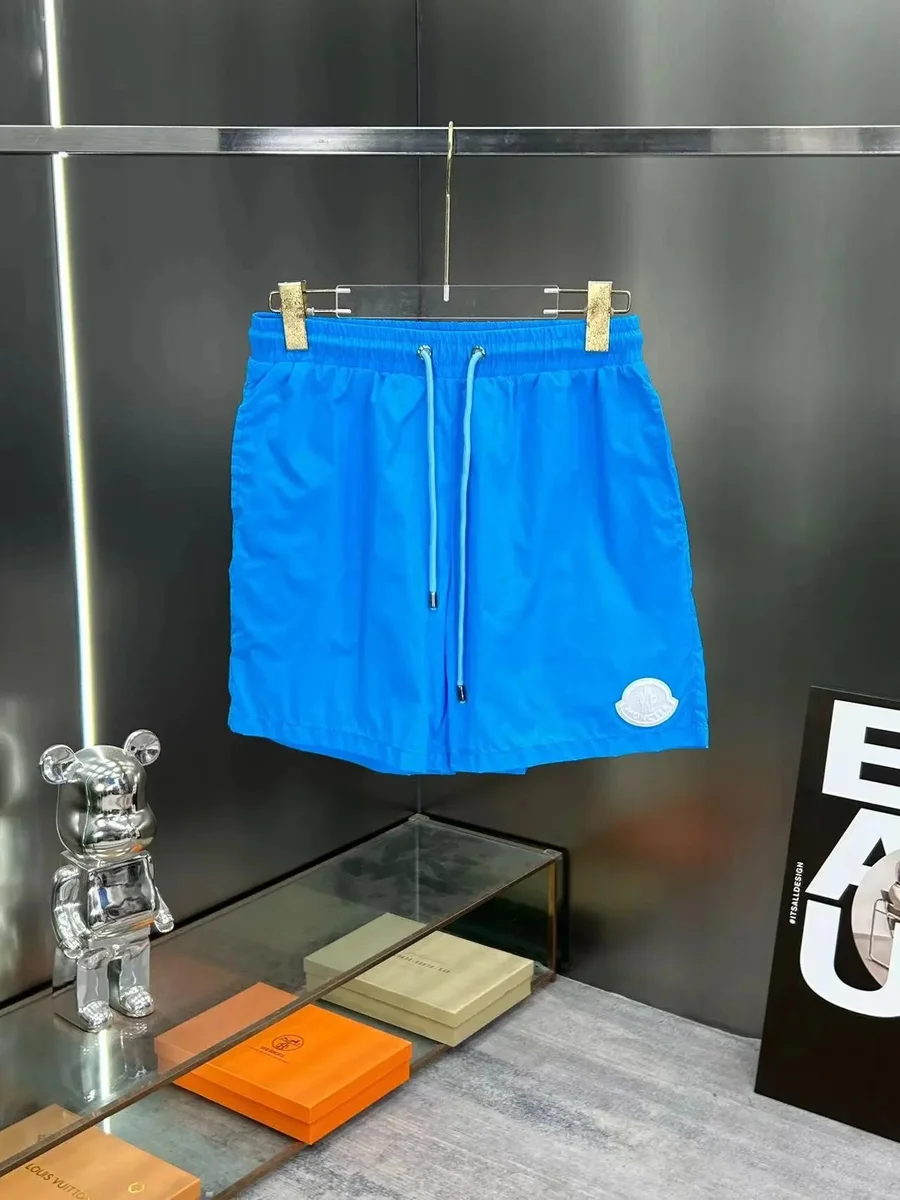 Moncler Moncler Sky Blue Drawstring Shorts Blue