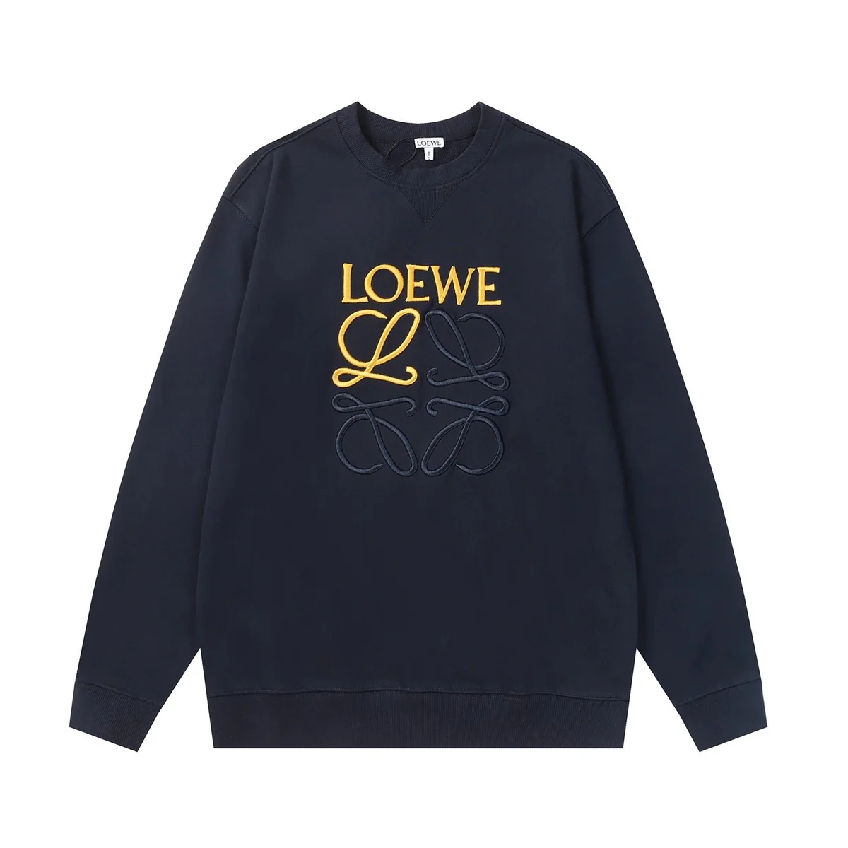 Loewe Loewe Anagram Navy/Yellow Sweatshirt Navy