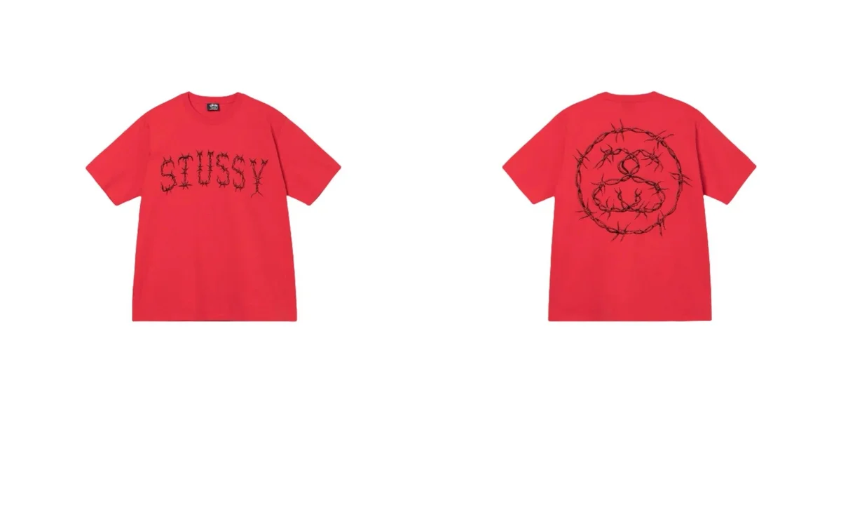 Stussy Stussy Stüssy Basic Logo Red T-Shirt Red - 1