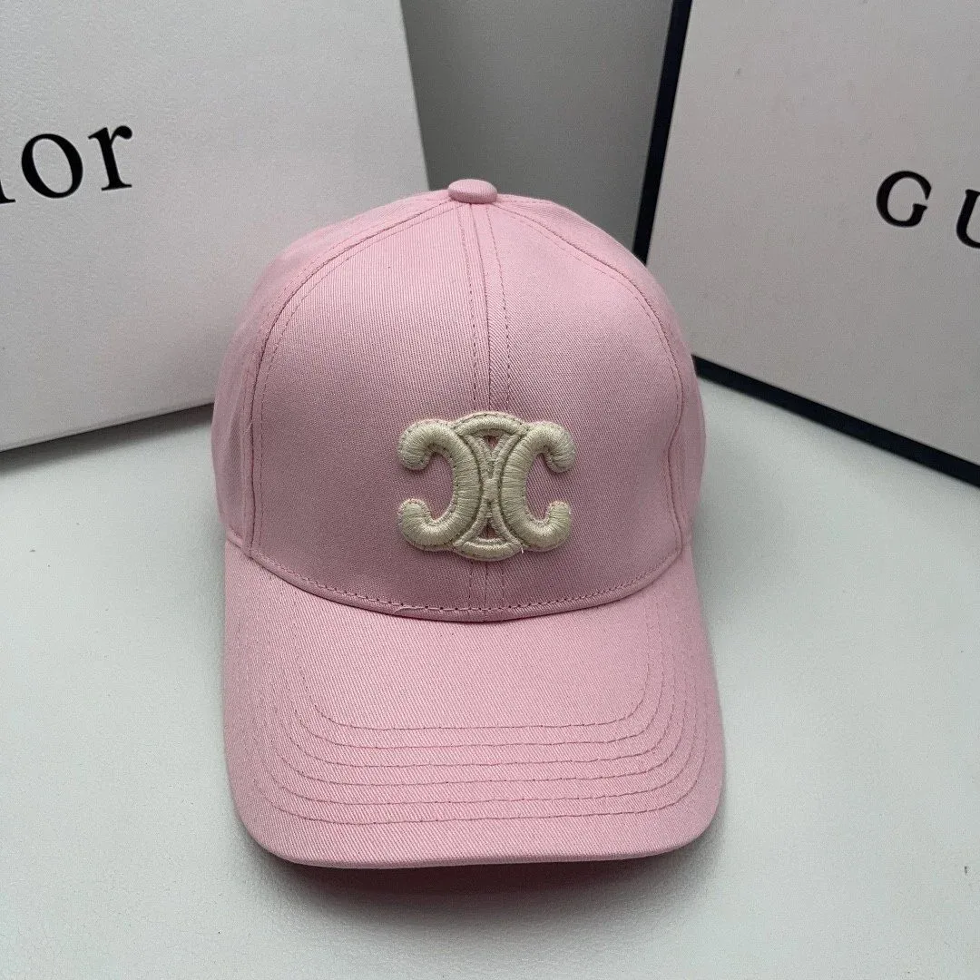 Chanel Chanel Pink Logo Baseball Cap Pink