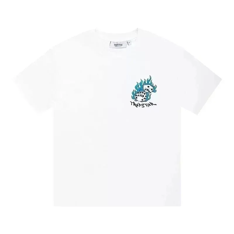 Trapstar Trapstar White Dice Flames T-Shirt White - 1