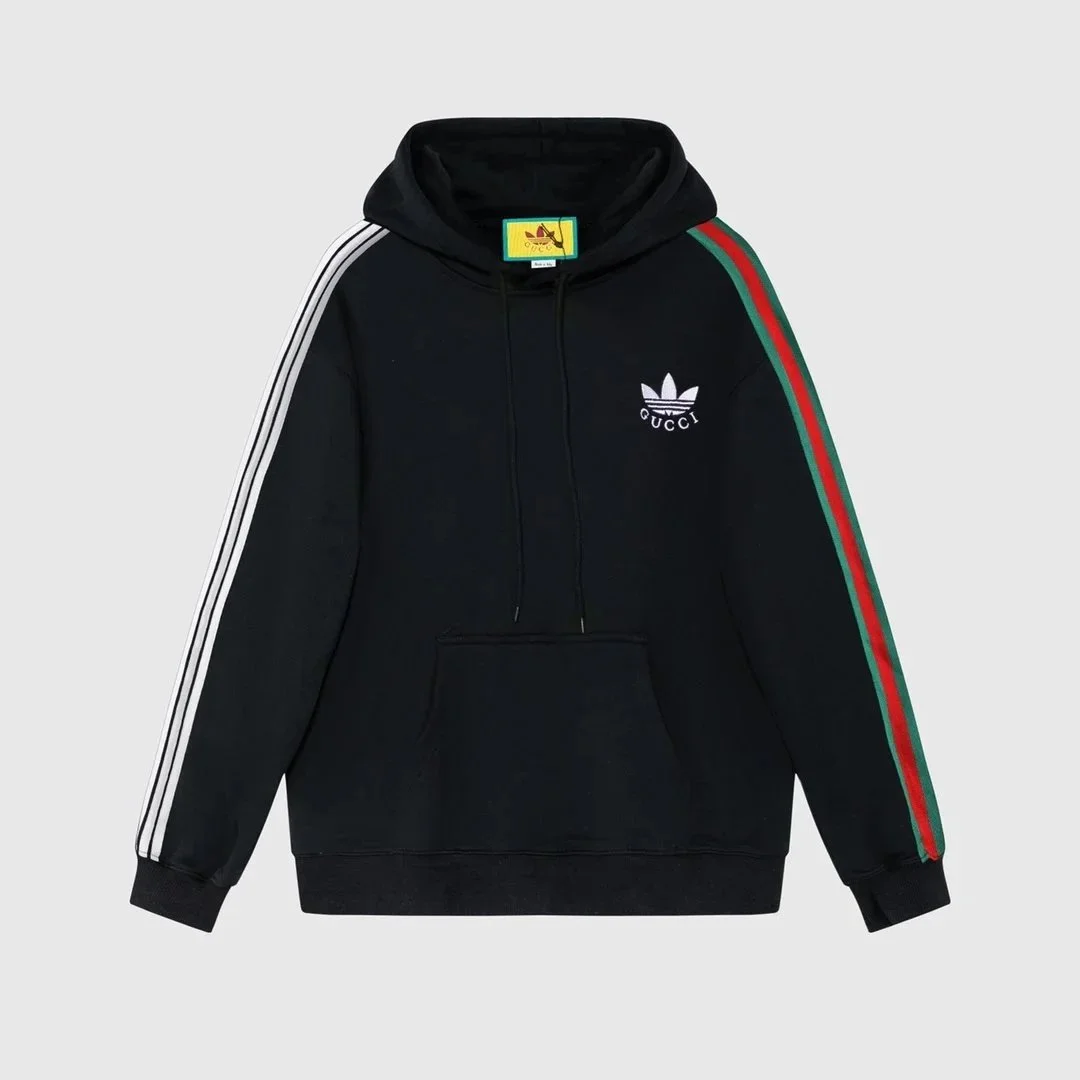 Adidas Adidas x Gucci 52 Black/White/Red Hoodie Black