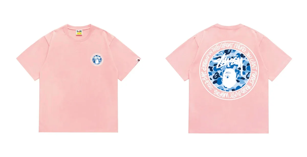 A Bathing Ape A Bathing Ape BAPE STA Pink T-Shirt Pink - 1