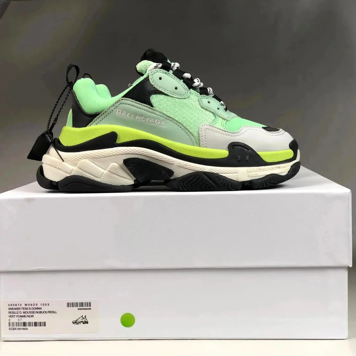 Balenciaga Balenciaga Triple S Tess Gomma Lime Green Sneakers Green - 1