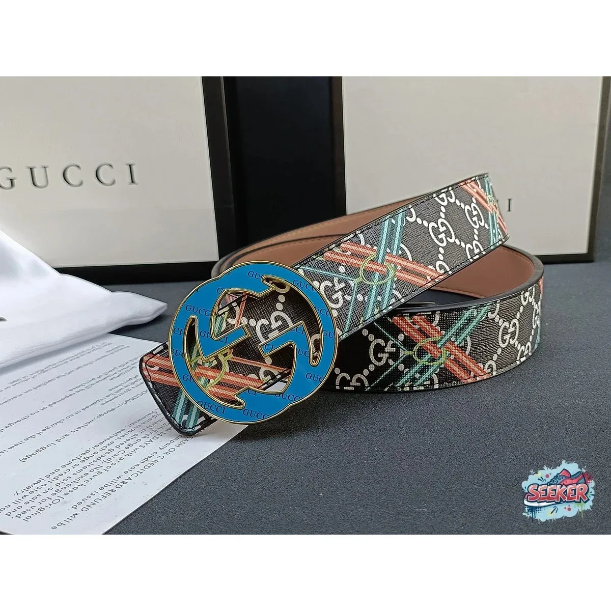 Gucci Gucci GG Marmont Belt Multicolor Belt Multicolor - 1