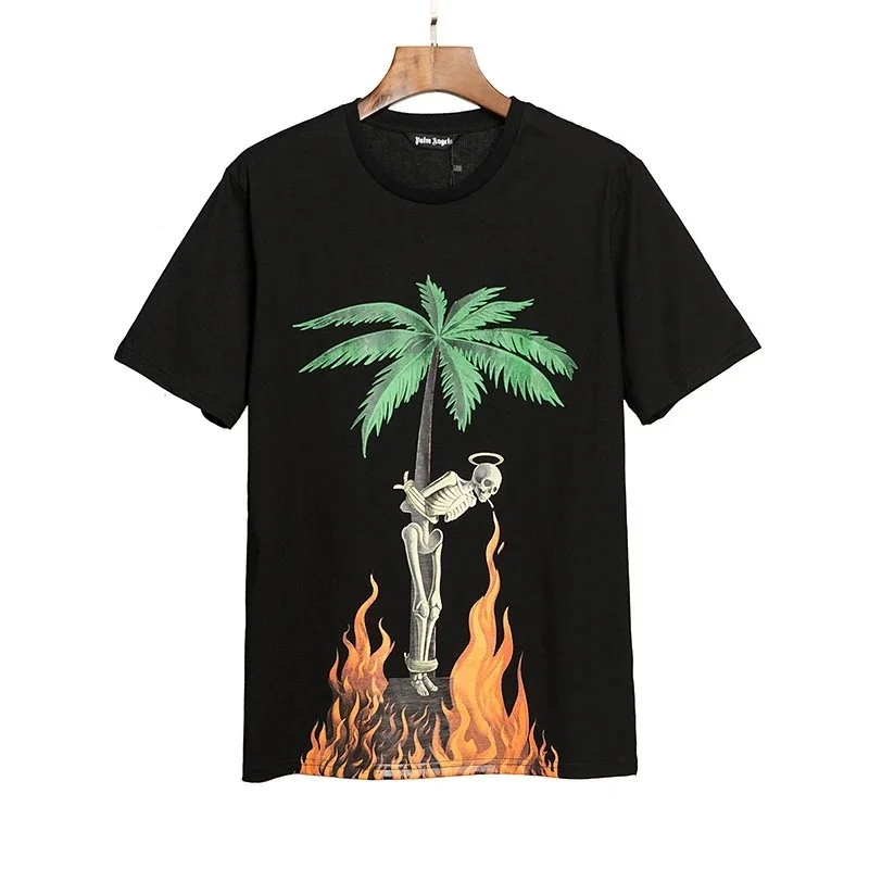 Palm Angels Palm Angels 'Life is Palm' Black T-Shirt Black - 1