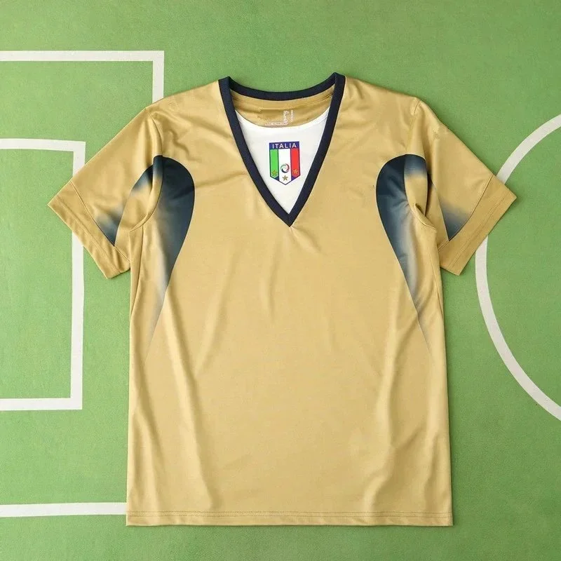 Other Italy Jersey Gold V-Neck T-Shirt Gold - 1