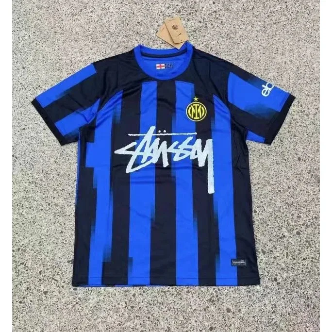Stussy Stussy Inter Milan Jersey Blue/Black Football Shirt Blue - 1