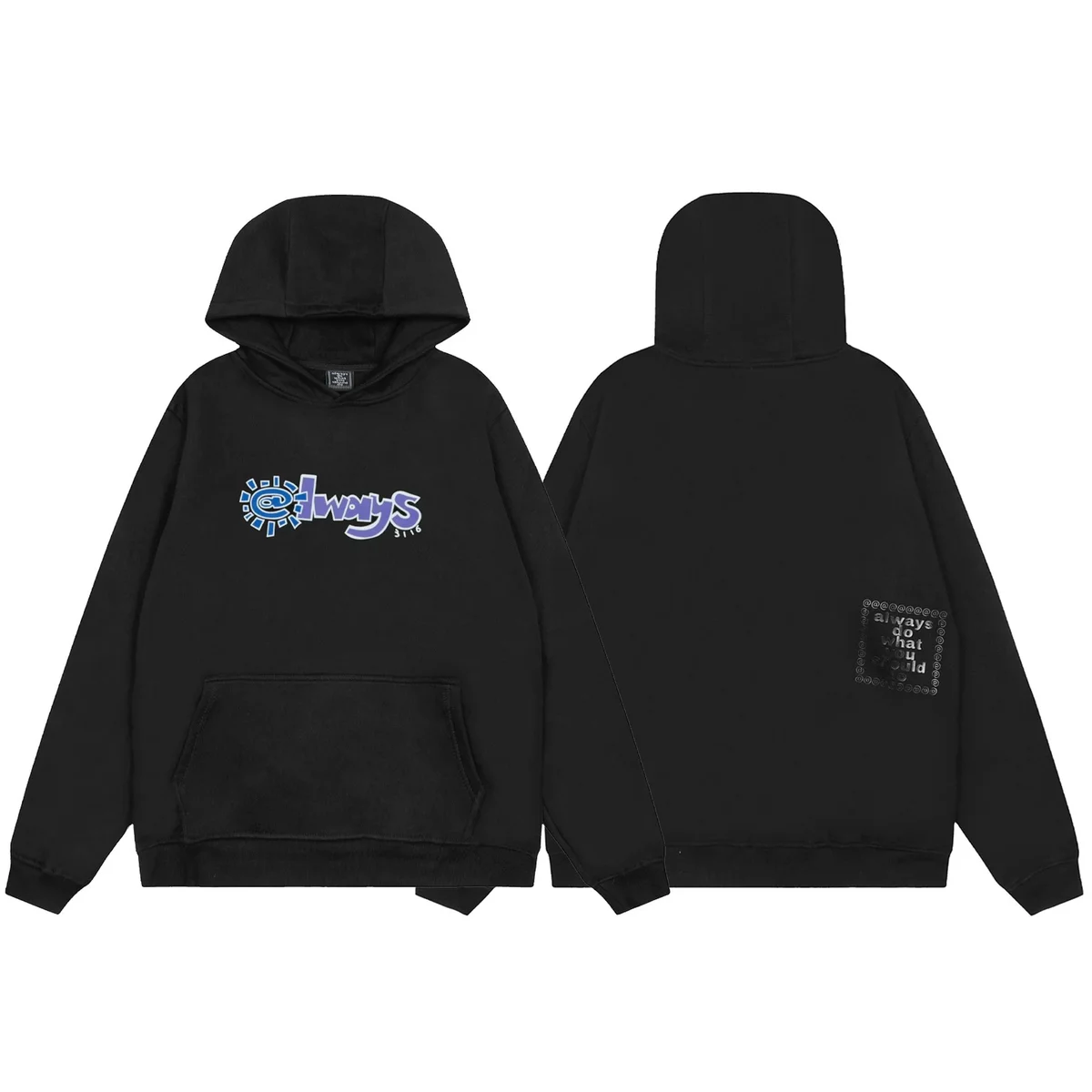 Travis Scott Cactus Jack Always Logo Hoodie Black Black