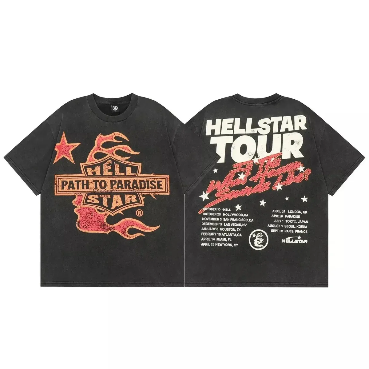 Hellstar Hellstar Path to Paradise Tour Black T-Shirt Black - 1