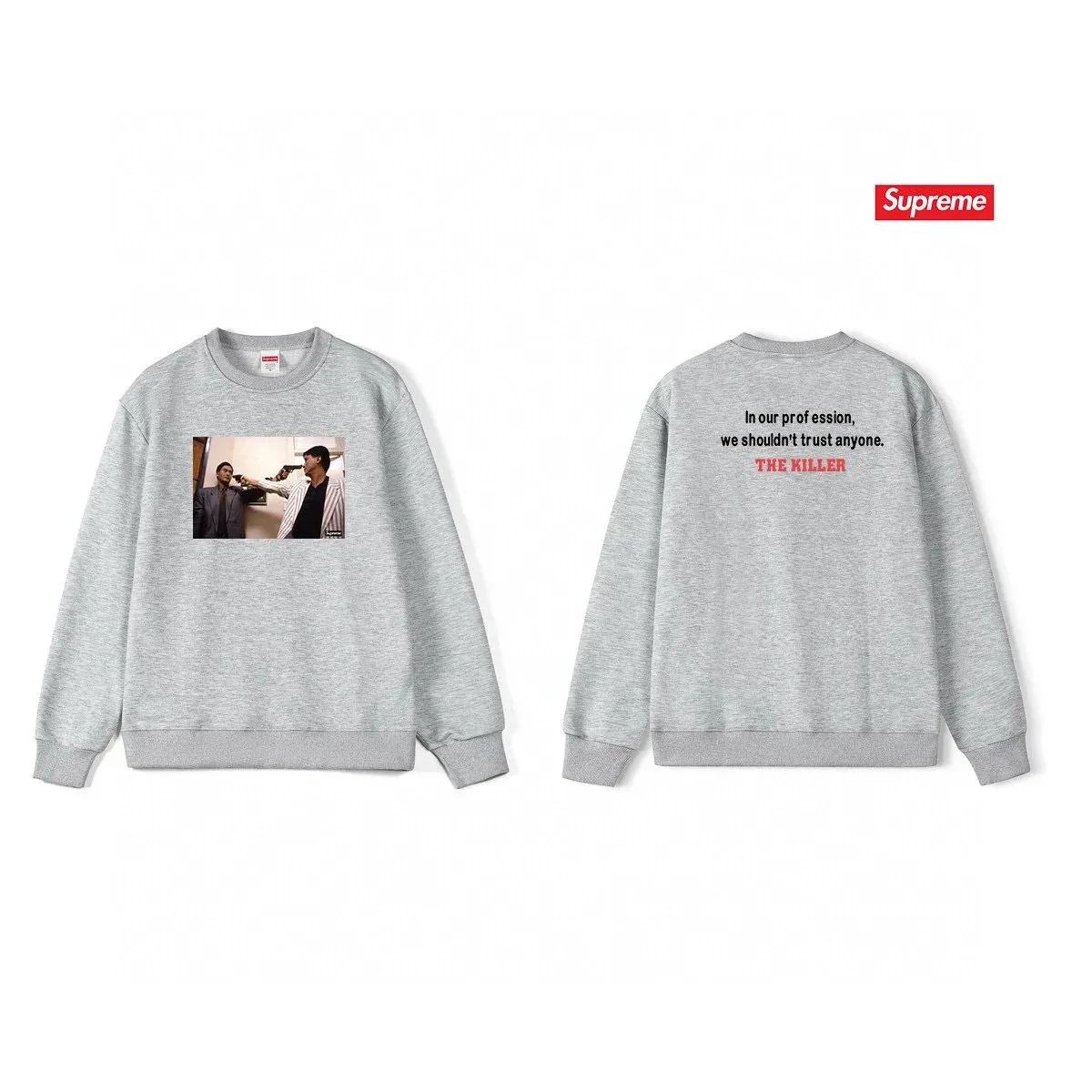 Supreme Supreme The Killer Graphic Sweatshirt Grey Grey - 1