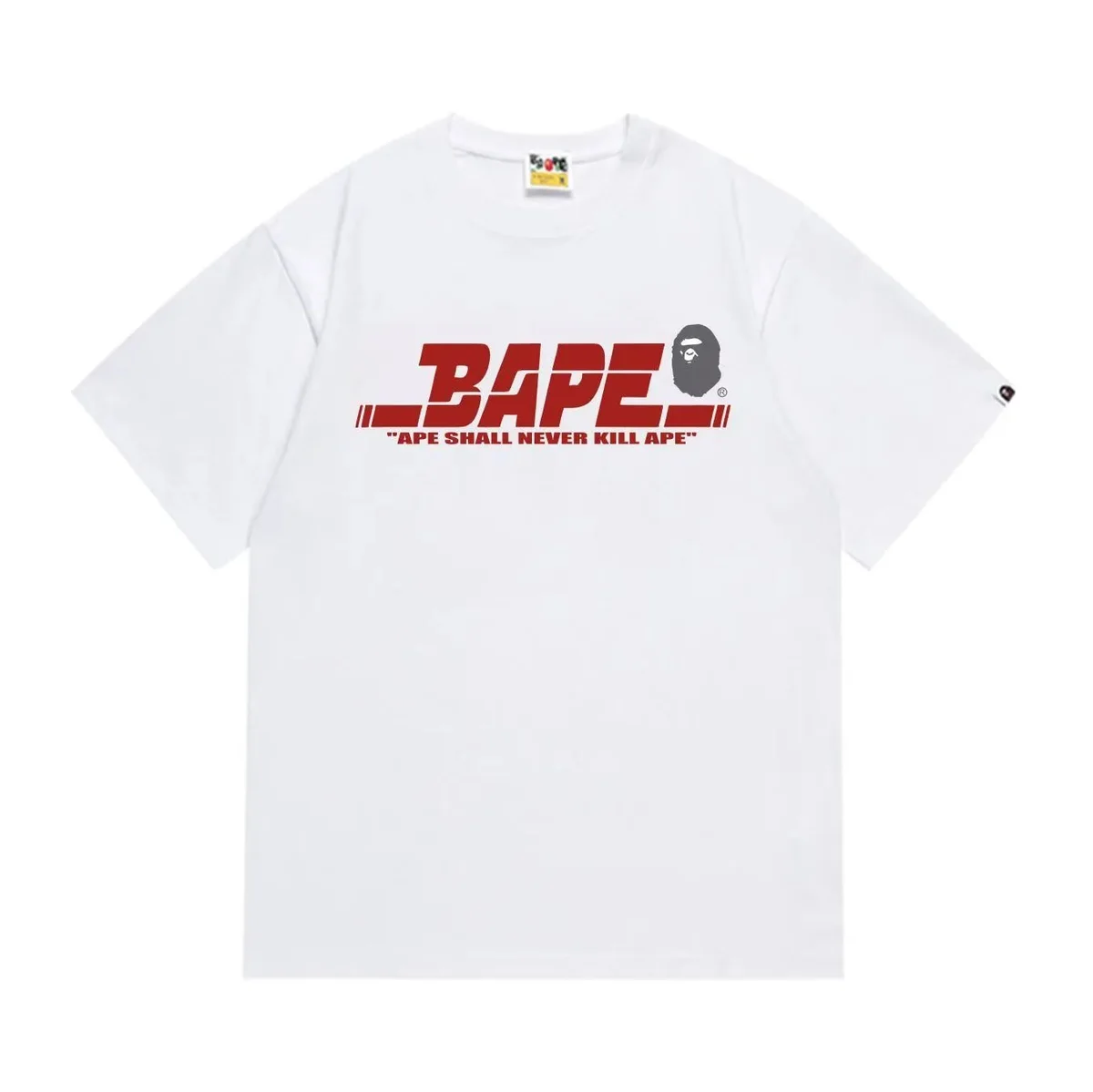 A Bathing Ape BAPE BAPE Logo T-Shirt White White - 1