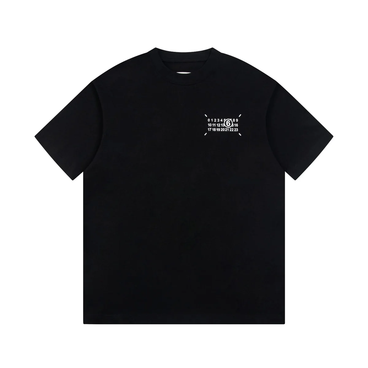 MM6 Maison Margiela MM6 Maison Margiela Black Numeric Print T-Shirt Black