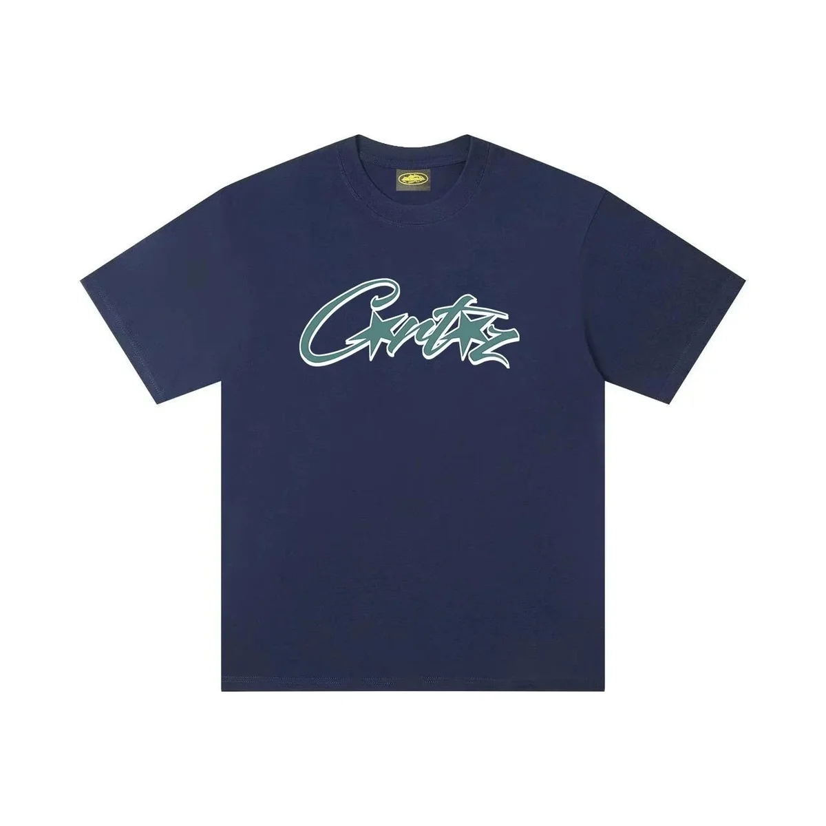 Corteiz Corteiz RTW T-Shirt Navy Green Script Navy - 1