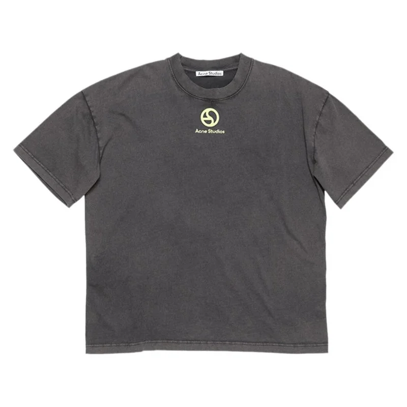 Acne Studios Acne Studios Water Washed Black T-Shirt Black - 1