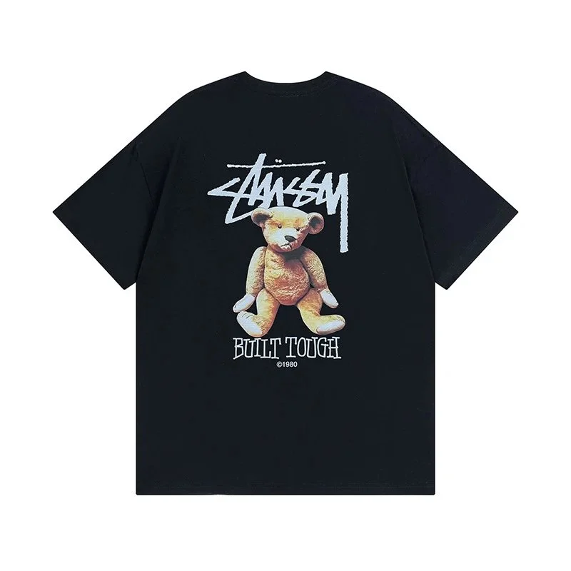 Stussy Stussy Basic Logo Teddy Bear Black T-Shirt Black - 1