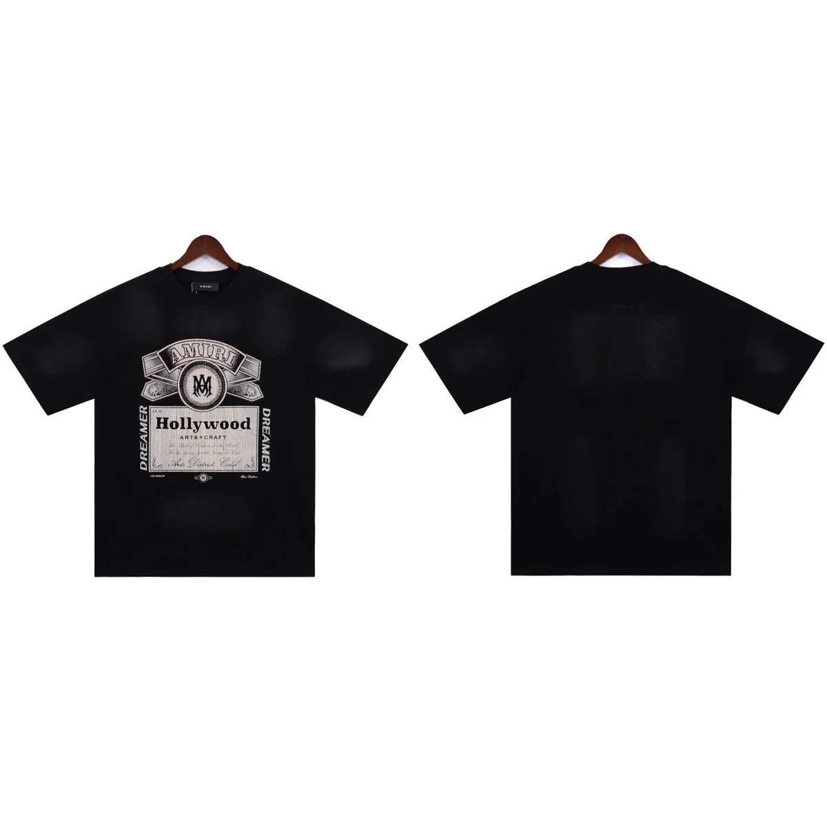 Amiri Amiri Hollywood Arts-Craft Black T-Shirt Black - 1