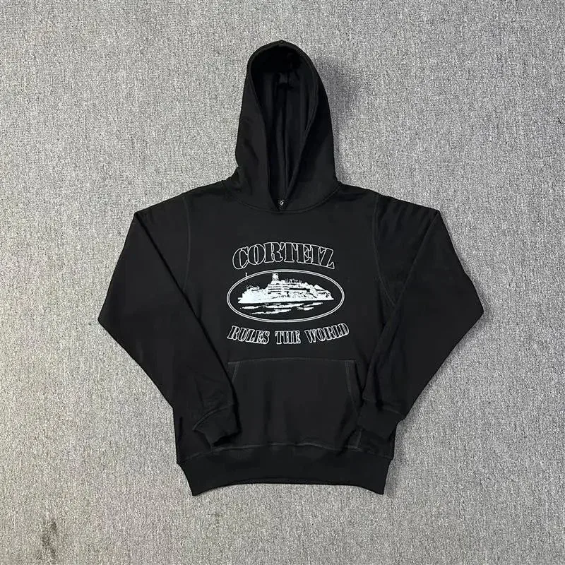 Other Black 'Rules The World' Graphic Hoodie Black - 1