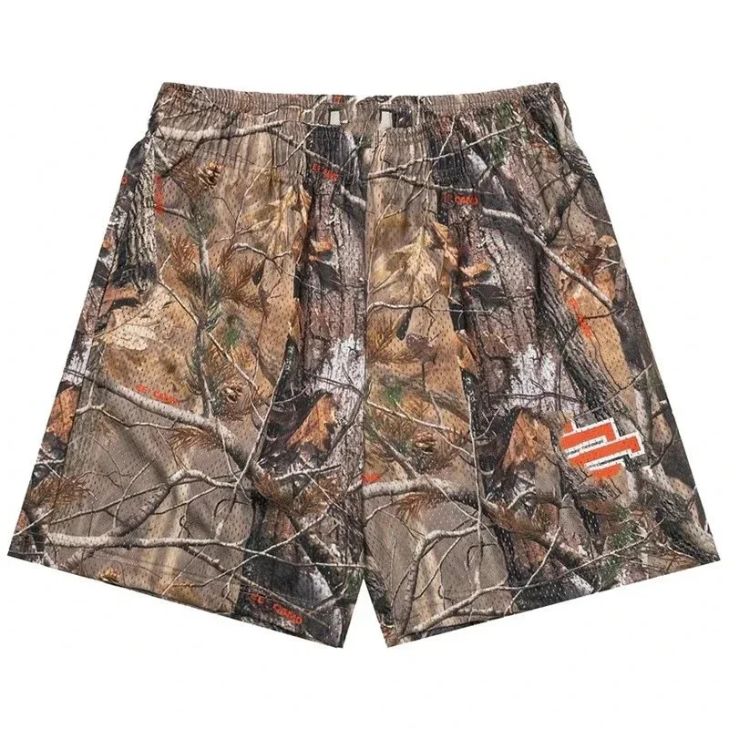 Carhartt Carhartt Orange Logo Camo Shorts Multicolor - 1