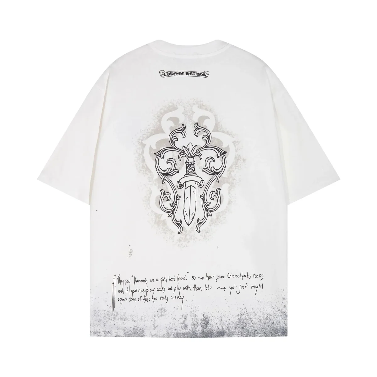 Chrome Hearts Chrome Hearts Dagger White T-Shirt White