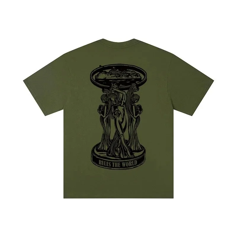 Other Olive Green Rules the World Graphic T-Shirt Green - 1