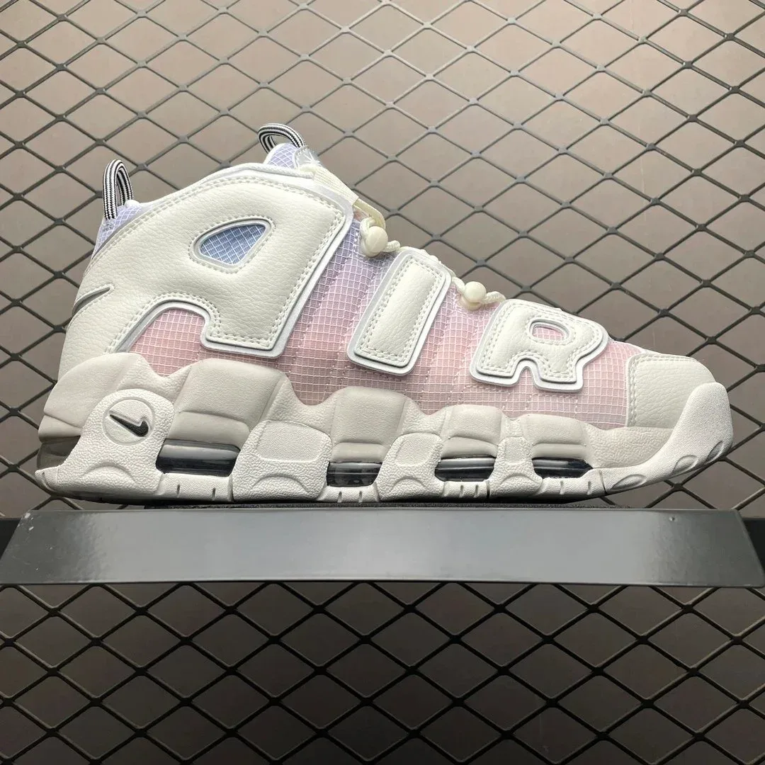 Nike Nike Air More Uptempo White/Pink Sneakers White