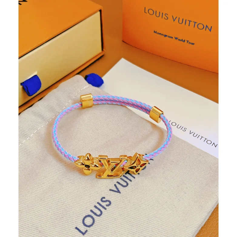 Louis Vuitton Louis Vuitton Monogram Pink/Blue Bracelet Multicolor