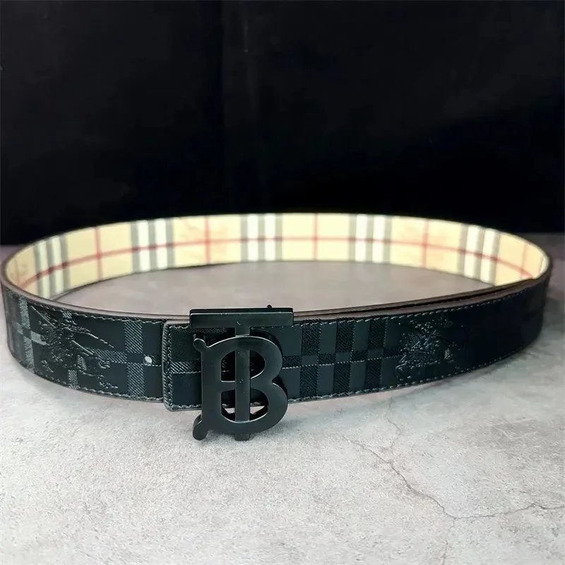 Burberry Burberry Vintage Check Belt Black Black - 1